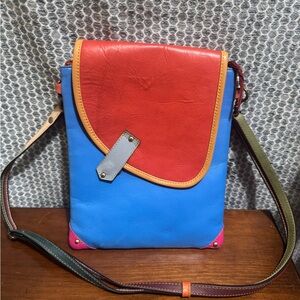 Colorful Leather Crossbody Bag